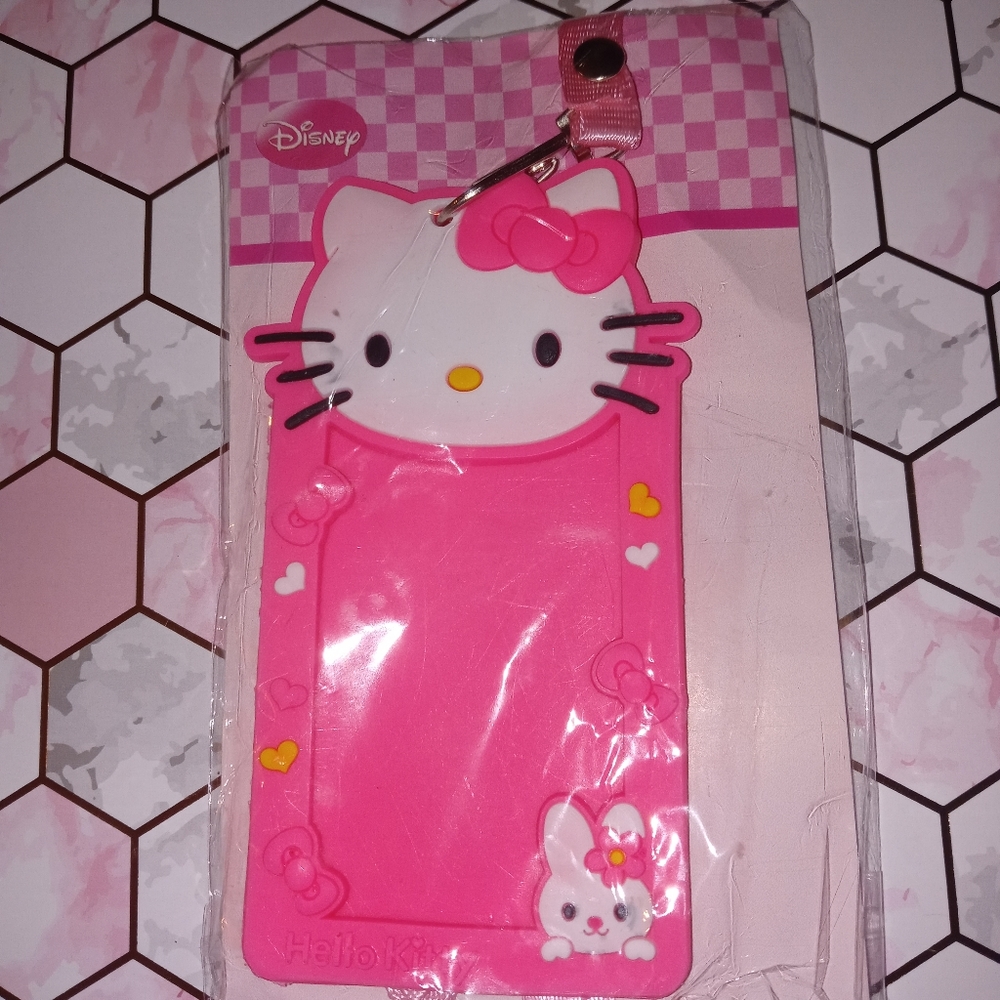 Hello kitty luggage tag